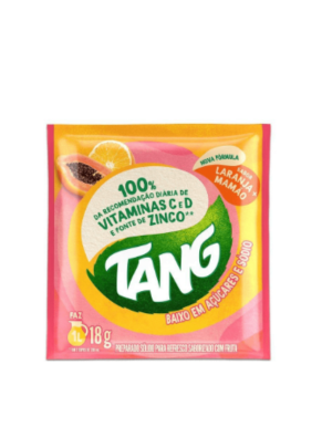 Tang Laranja com mamão - Refresco em pó - 18g - c/18unidades