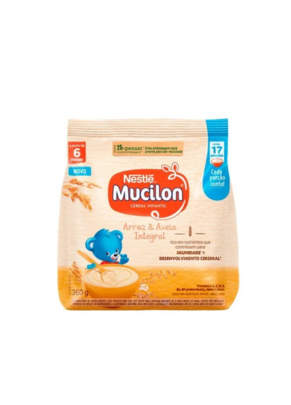 Mucilon Arroz e Aveia - Sachê 360g -  caixa c/9 sachês