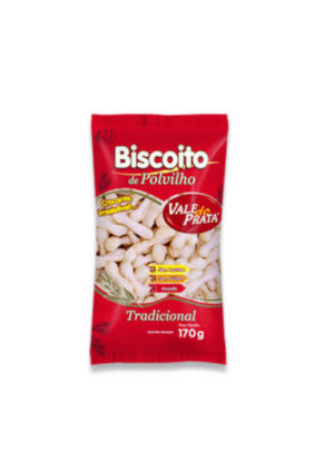 Biscoito Polvilho Tradicional Vale do Prata - 170g - caixa c/28