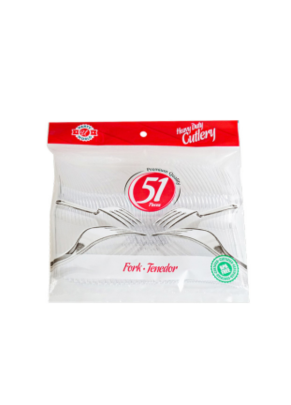 garfos transparentes descartáveis - c/12 - caixa com 12 pacotes