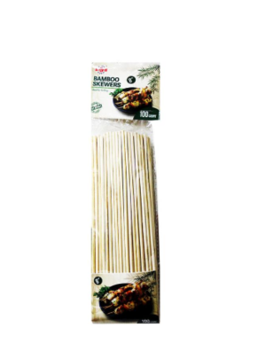 Espeto de bambu 8 polegadas - Pacote com 100