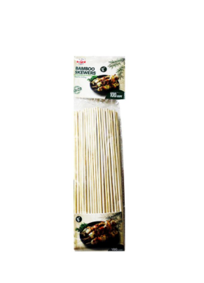 Espeto de bambu 12 polegadas -Pacote com 100