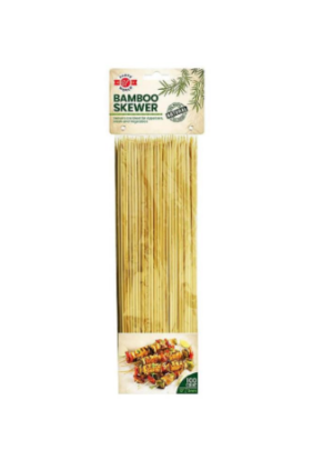 Espeto de bambu 10 polegadas -Pacote com 100