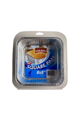 Square Pan - Foil Rite com 4 packs