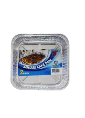 Forma de alumínio para pães e bolos - 8 polegadas - 2 packs