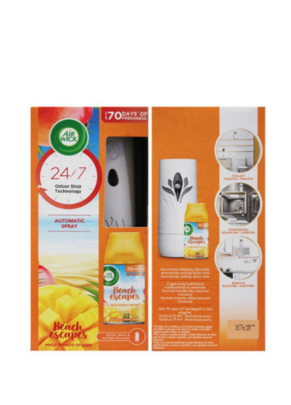 Aparelho automático pulverização Airwick + refil Beach Escape
