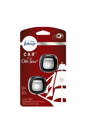 Ambientador Febreze com Clip de Ventilação de Carro com 2 unidades