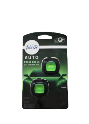 Ambientador Febreze com Clip de Ventilação de Carro com 2 unidades - Wilderness