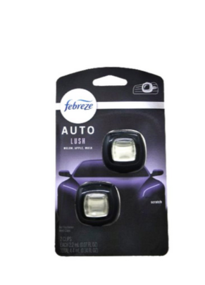Ambientador Febreze com Clip de Ventilação de Carro com 2 unidades - Lush