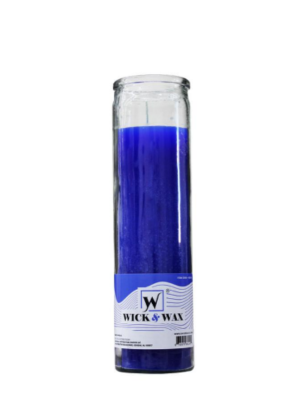 Vela de 7 dias -Azul escuro 10oz - Wick & Wax