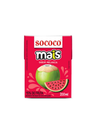 Água de coco - Sococo 200ml - Melancia