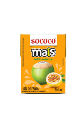 Água de coco Maracujá- Sococo - 200ml