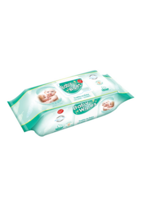 Lenços umedecidos para bebê C/120 Fliptop Green - caixa c/12