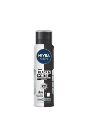 Desodorante Nivea men black e white Aerosol  150ml - Pack c/12